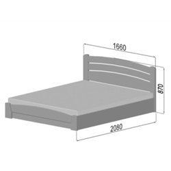 Кровать Селена-Аури из бука с подъёмным механизмом